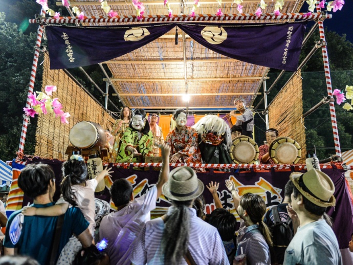 三芳町の祭りの様子