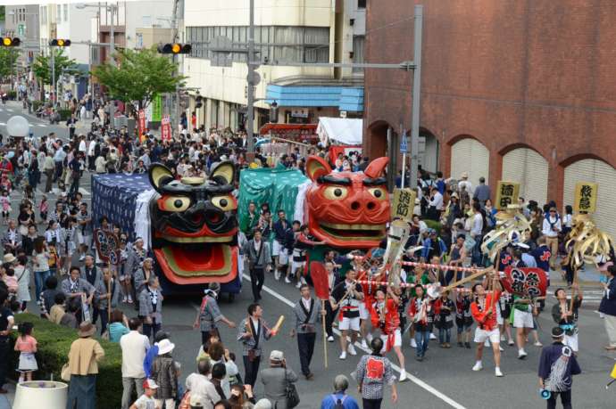 酒田市の酒田まつり