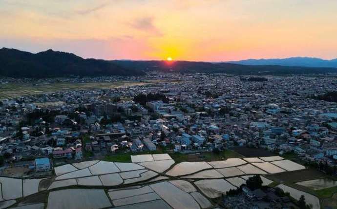 米沢盆地の写真