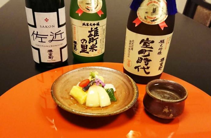 室町酒造の「櫻室町」とおつまみ