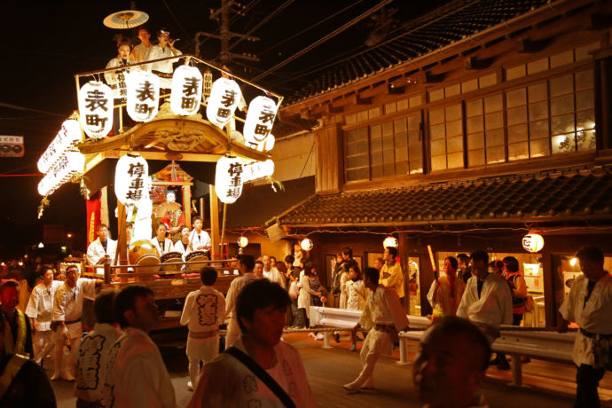 佐倉市で開催される「秋祭り」山車