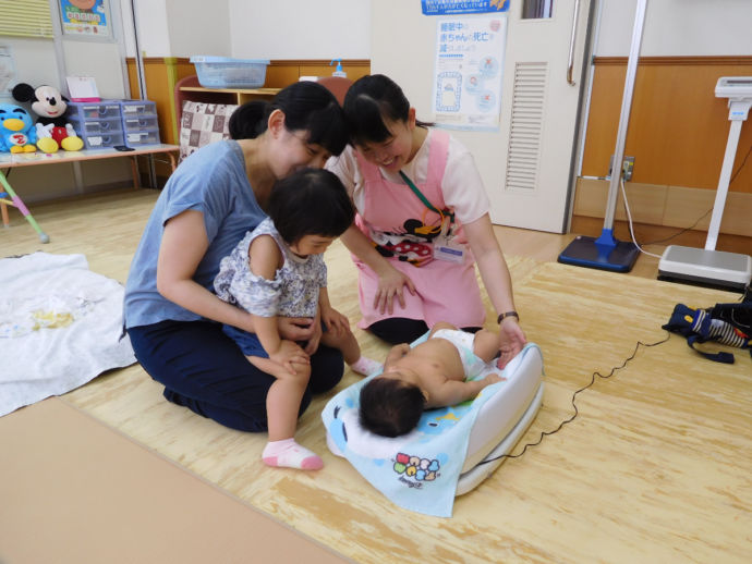 山武市の育児支援の様子