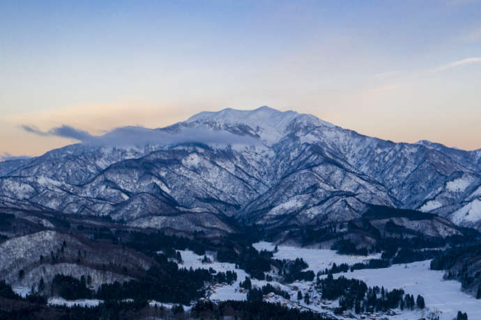 山の空撮写真