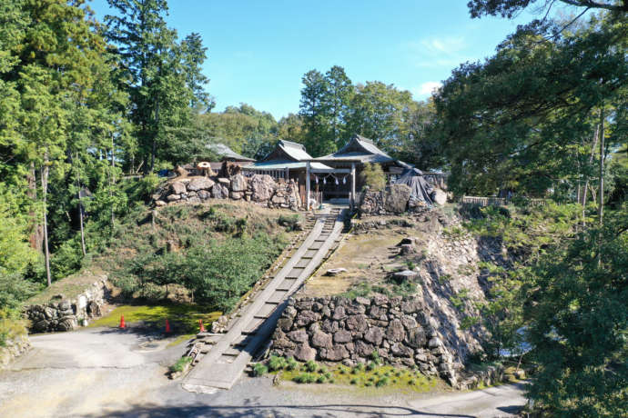 唐沢山山頂にある唐沢山神社