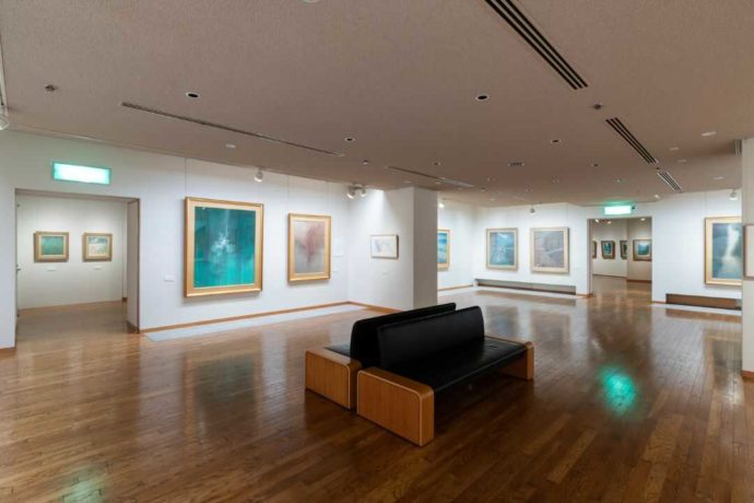 さまざまな画家の作品を展示しているセレネ美術館