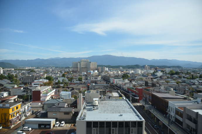 新発田市の市街地の様子