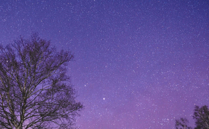 満天の星の丘の風景