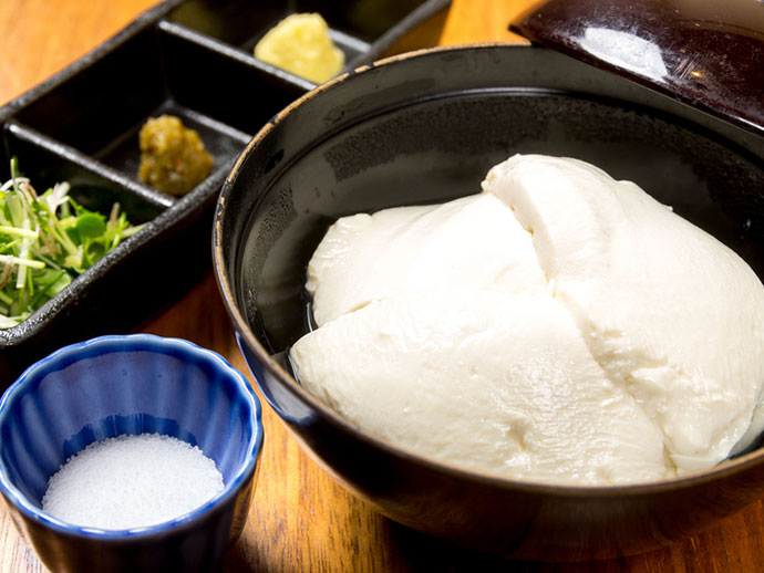 豆家別邸しびかまの汲み上げ豆富