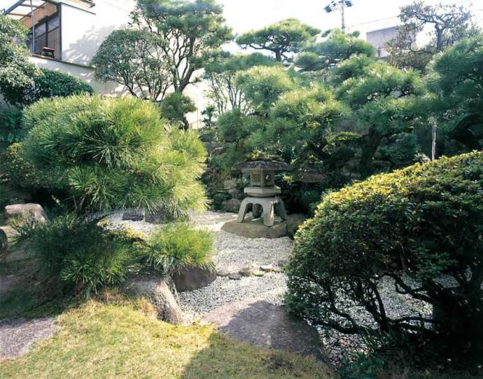 しぶや美術館本館の前庭の様子