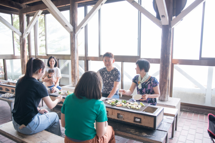 増穂浦海岸のBBQ施設