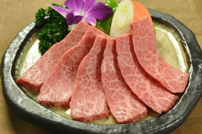 焼肉敷島の敷島のカルビサンプル