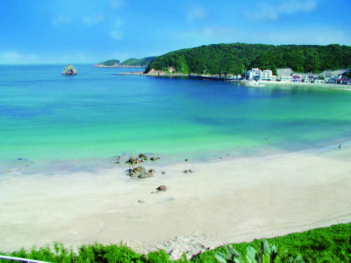 下田市の外浦海水浴場