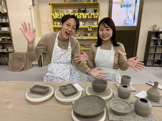 品野陶磁器センター陶芸教室でのカップルでの楽しみ方