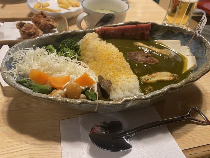 雪だるまカフェの「手取川ダムカレー」