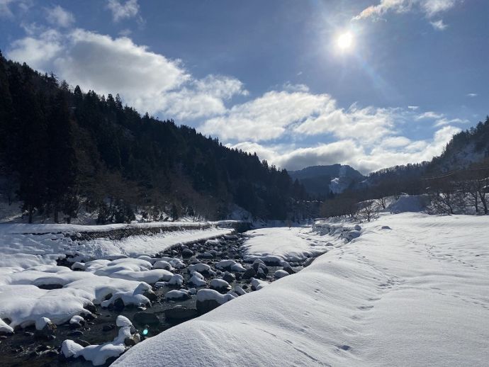 冬の白峰河川公園