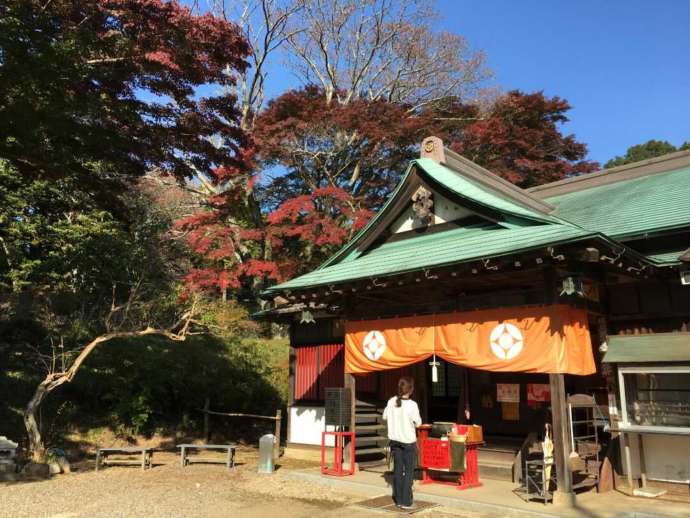 茨城県笠間市にある佐白山正福寺の本堂外観