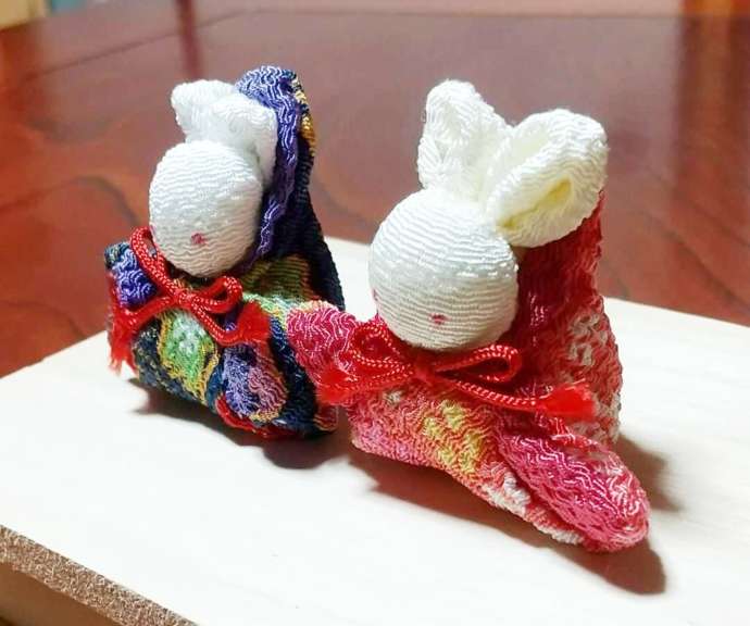 「手芸工房Hana」の和小物体験で作るうさぎのお雛様