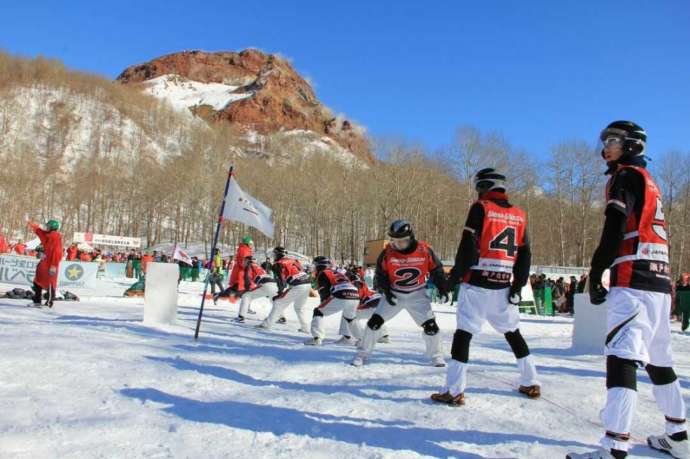 国際雪合戦大会の様子