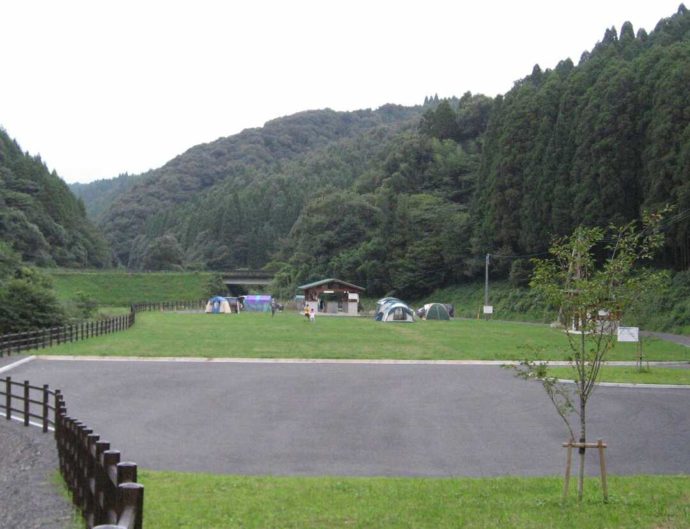 清流の森大川原峡キャンプ場のオートキャンプ場