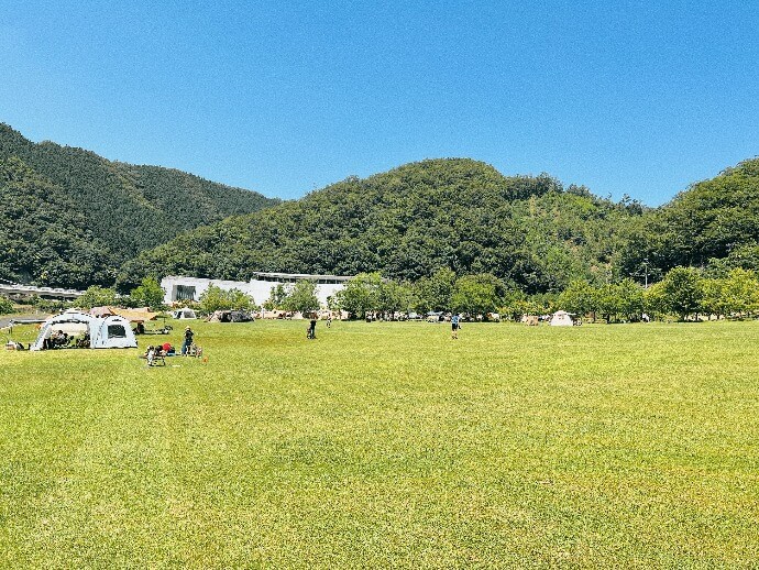 スプリングスひよしの「DOD CAMP PARK KYOTO」のキャンプサイト