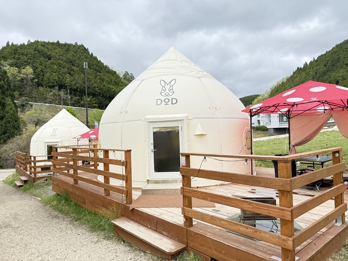 スプリングスひよしの「DOD CAMP PARK KYOTO」の新たなキャンプサイト「DODキャンプハウス」