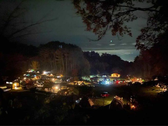 「星の降る森」の夜景