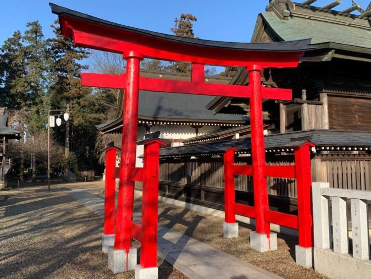 茨城県結城市の結城諏訪神社の鳥居