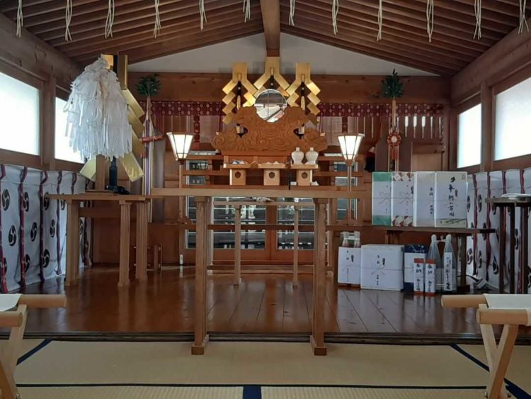 茨城県結城市にある結城諏訪神社の社殿の中