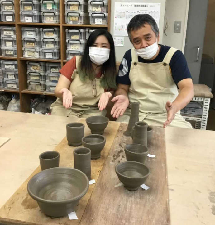 ティーイング陶芸教室で作る電動ろくろ作品