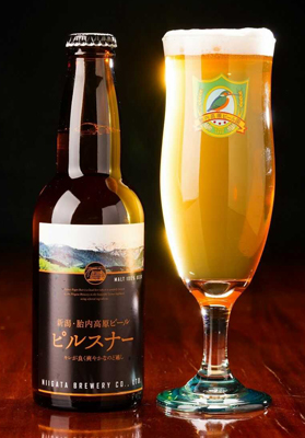 胎内高原ビール園の胎内高原ビール ピルスナー