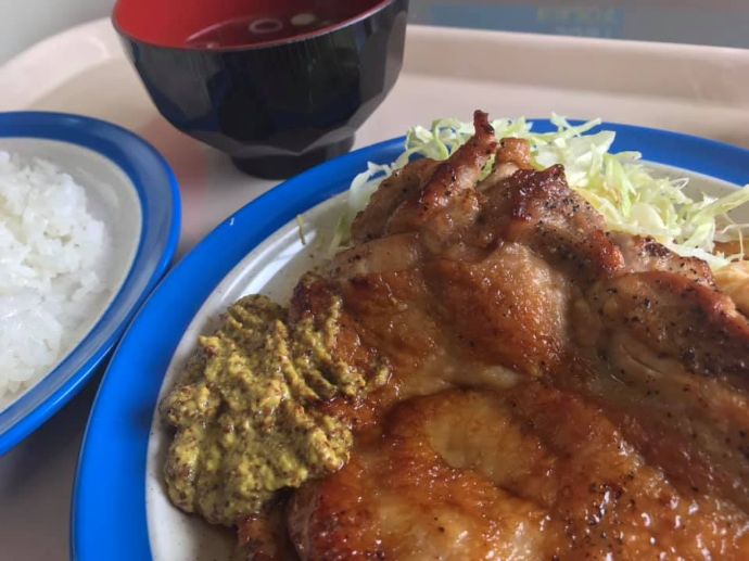 会津高原高畑スキー場のチキン照り焼き