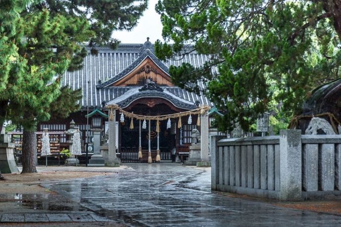 高砂市の高砂神社の入口