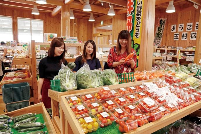 道の駅玉村宿の野菜直売所