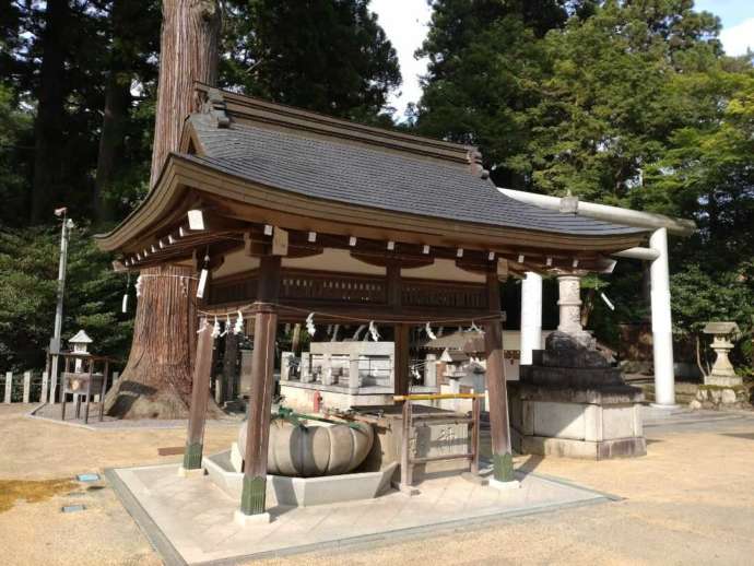 田村神社の手水舎