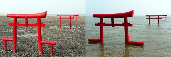 太良町の海中鳥居