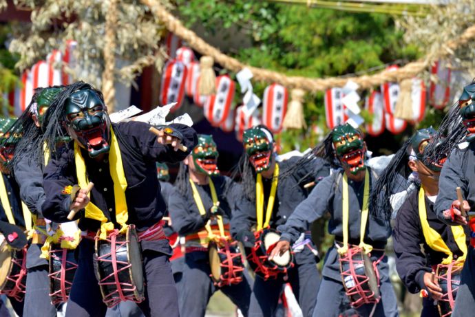 佐賀県太良町で開催される浮立