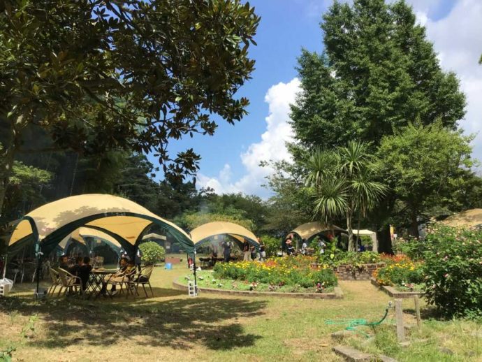 千葉県館山市にある城山公園のBBQ場