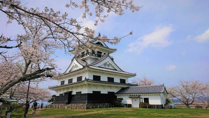 千葉県館山市にある城山公園にある館山城