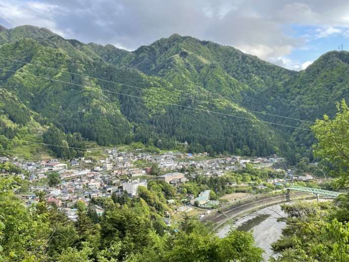 天龍村平岡地区の全景