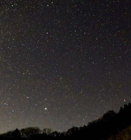 天龍村から眺める満天の星空