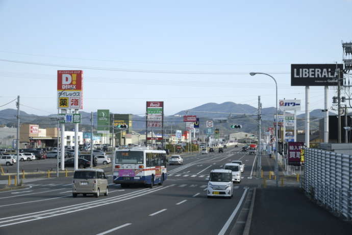 時津町の国道206号沿い