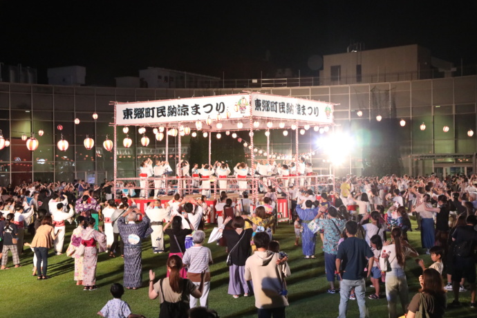 町民納涼まつりの盆踊り大会