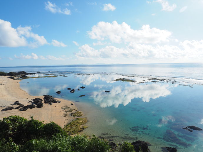 徳之島町にある畦プリンスビーチの美しい光景