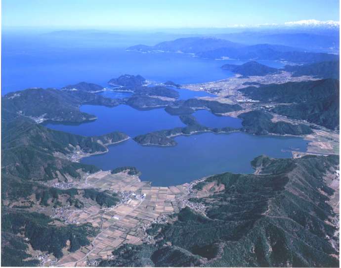 三方五湖の航空写真