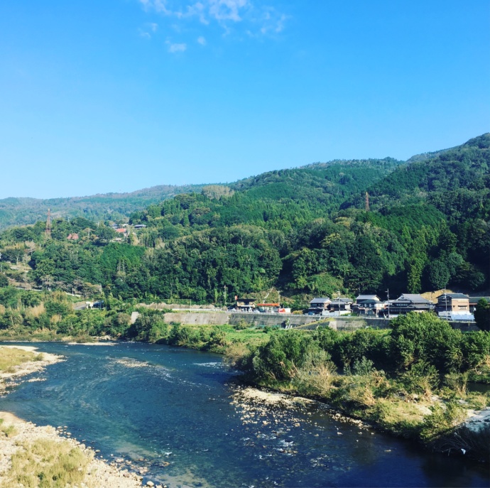 笠置町を流れる木津川