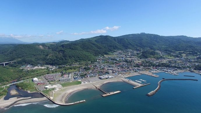 空から見た豊浦町