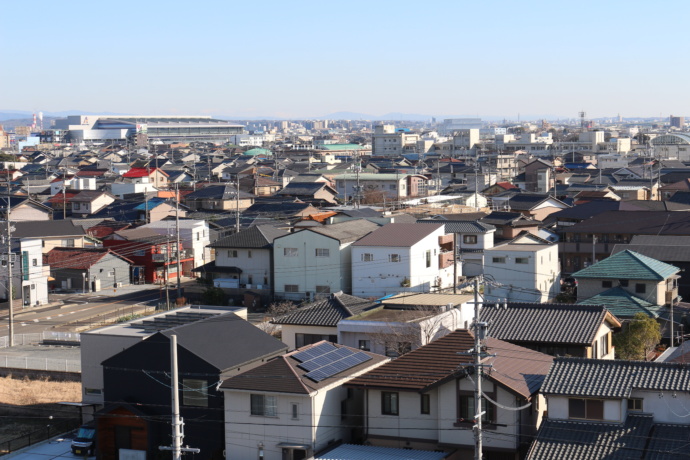 豊山町の空撮写真