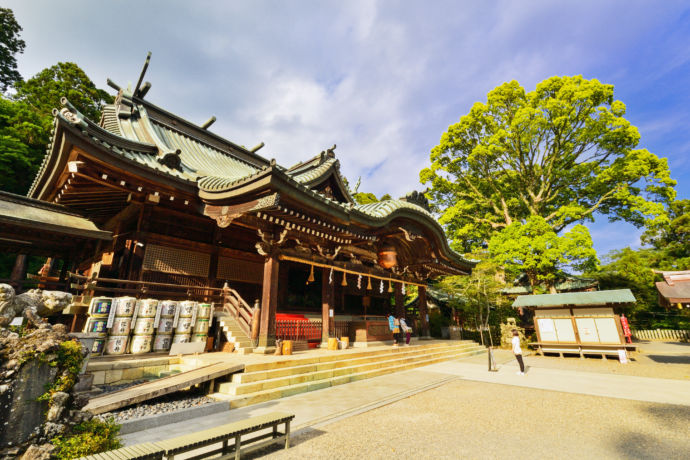 筑波山にある筑波山神社（拝殿）