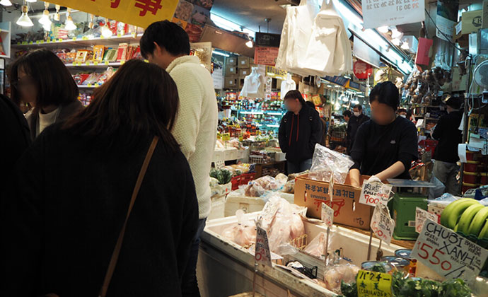 アメ横センタービルの地下食品街