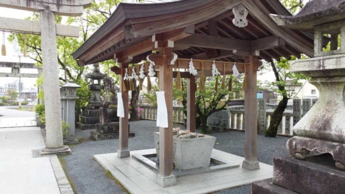 宇原神社の手水舎